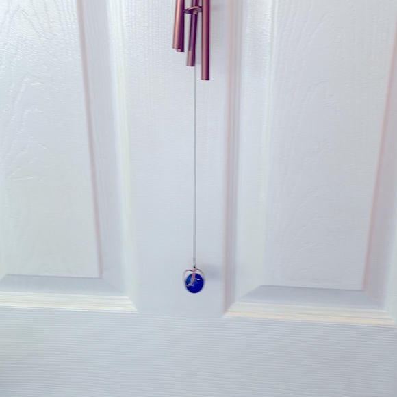 NWT Cat Windchime, stained glass with glass balls - Picture 5 of 5